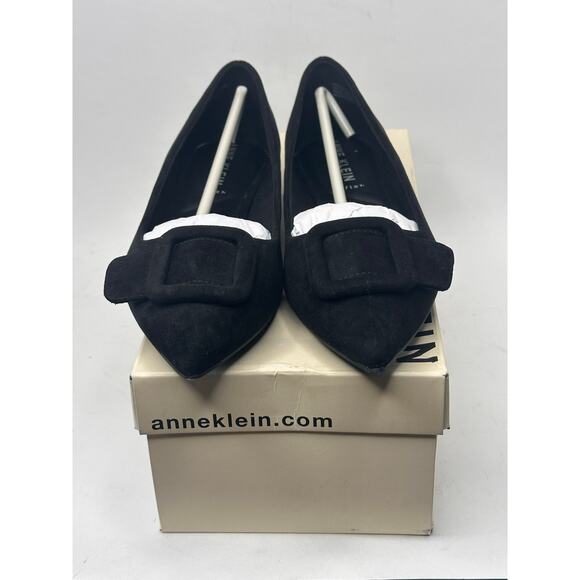 Anne Klein Kalea Ballet Flat Black Suede Size 7.5 M NWT - Picture 4 of 9